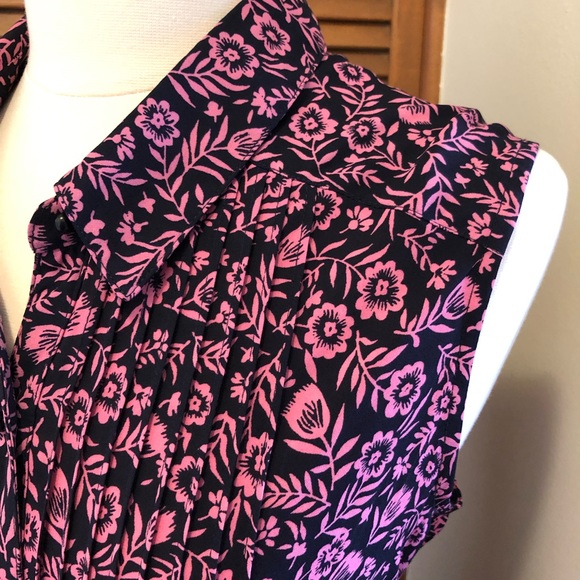 Nanette Lepore plus size floral shirt dress 16 - Picture 4 of 6